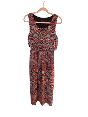 Enfocus Studio Multi-Color Paisley Maxi Dress Sz 8
